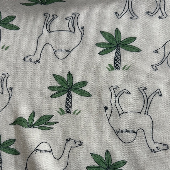 Petit Bateau Cream and Green Camel Print Sweatshirt - Picture 4 of 4